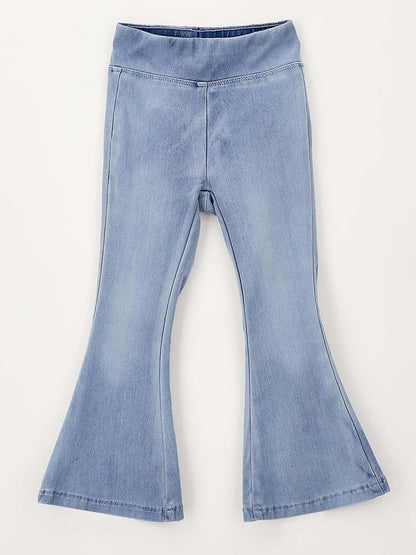 Jeggings a zampetta Ido in denim unisex bambino