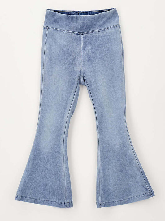 Jeggings a zampetta Ido in denim unisex bambino