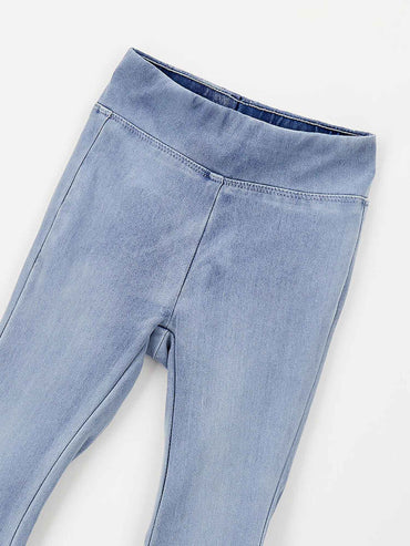Jeggings a zampetta Ido in denim unisex bambino