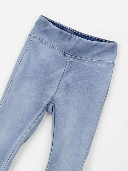 Jeggings a zampetta Ido in denim unisex bambino