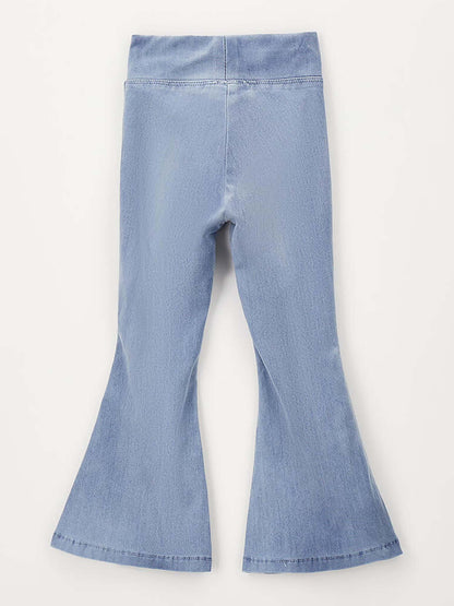 Jeggings a zampetta Ido in denim unisex bambino