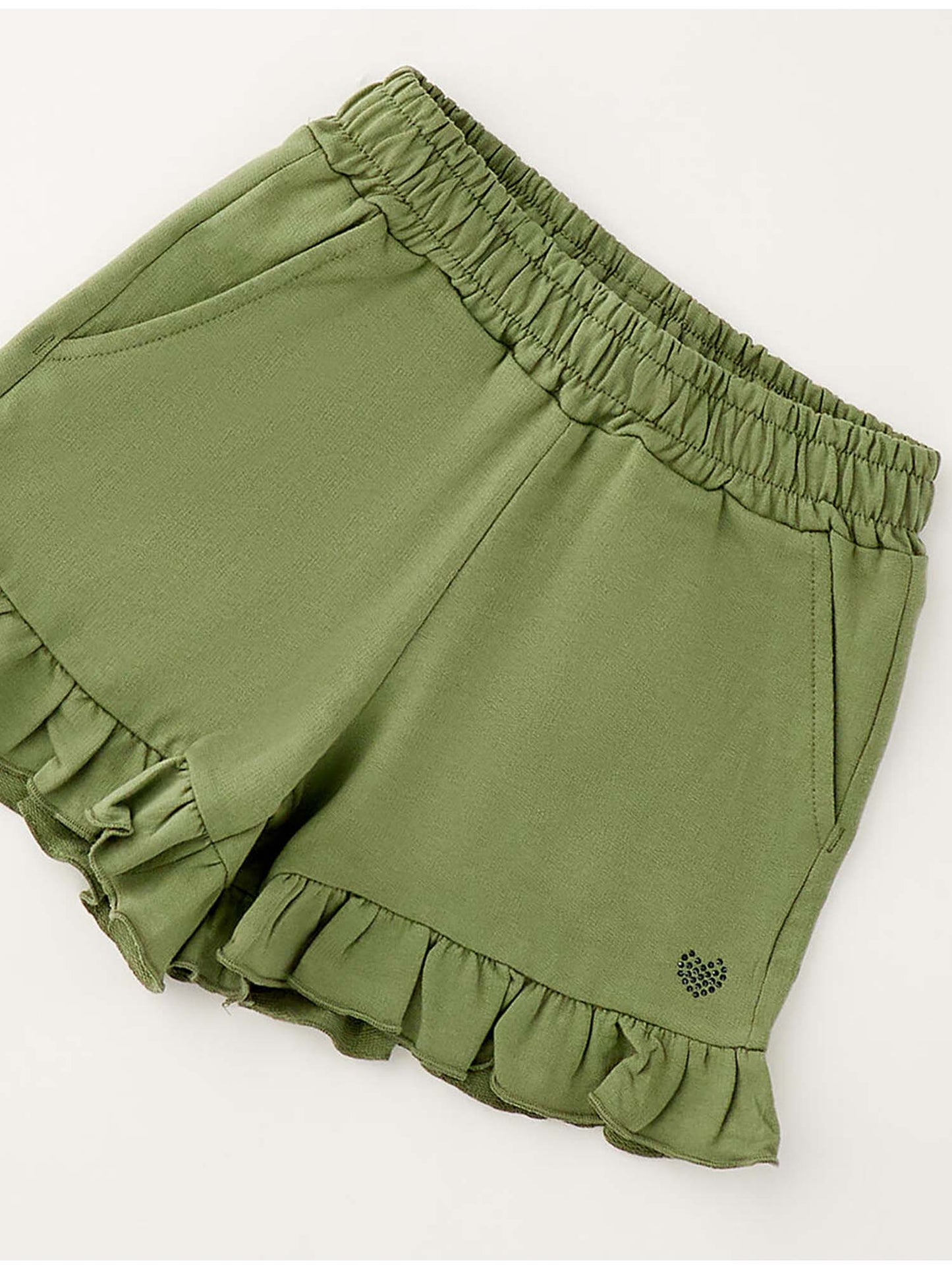 Shorts verdi in cotone per bambino unisex Ido