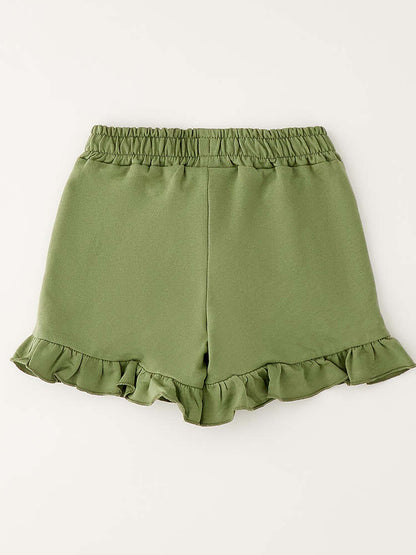 Shorts verdi in cotone per bambino unisex Ido