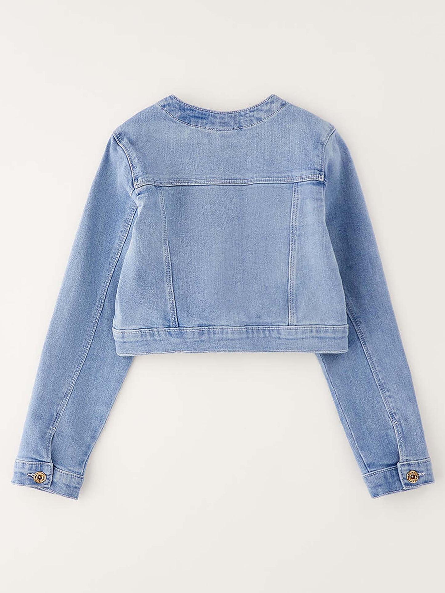 Giubbino unisex bambino in denim per la primavera-estate