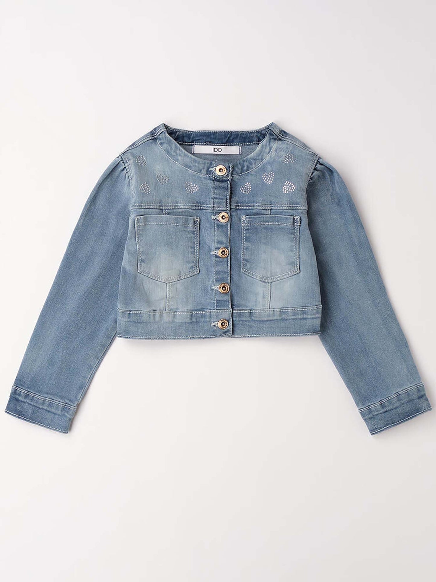 Giubbino denim unisex bambino Ido per primavera estate