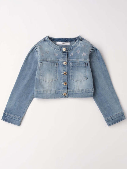 Giubbino denim unisex bambino Ido per primavera estate