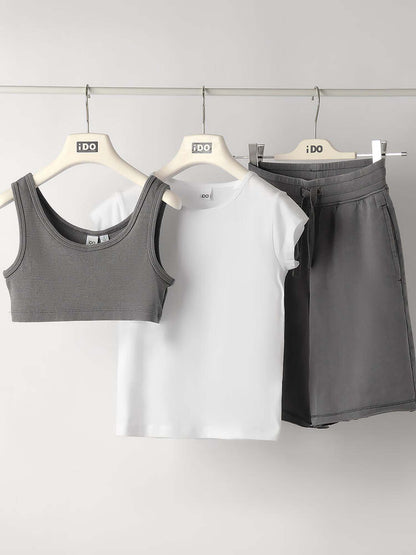 Completo 3 pezzi unisex bambino multicolore Ido per primavera estate