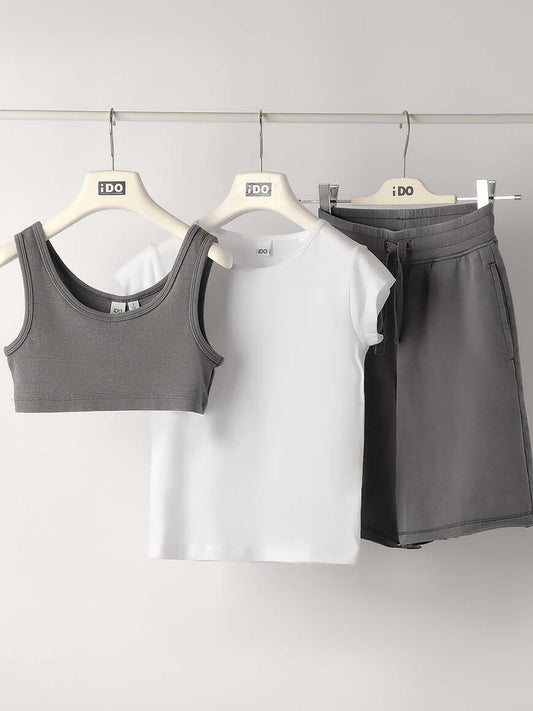 Completo 3 pezzi unisex bambino multicolore Ido per primavera estate