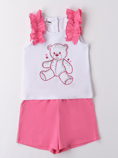 IDO TOP+SHORT - BIANCO ROSA