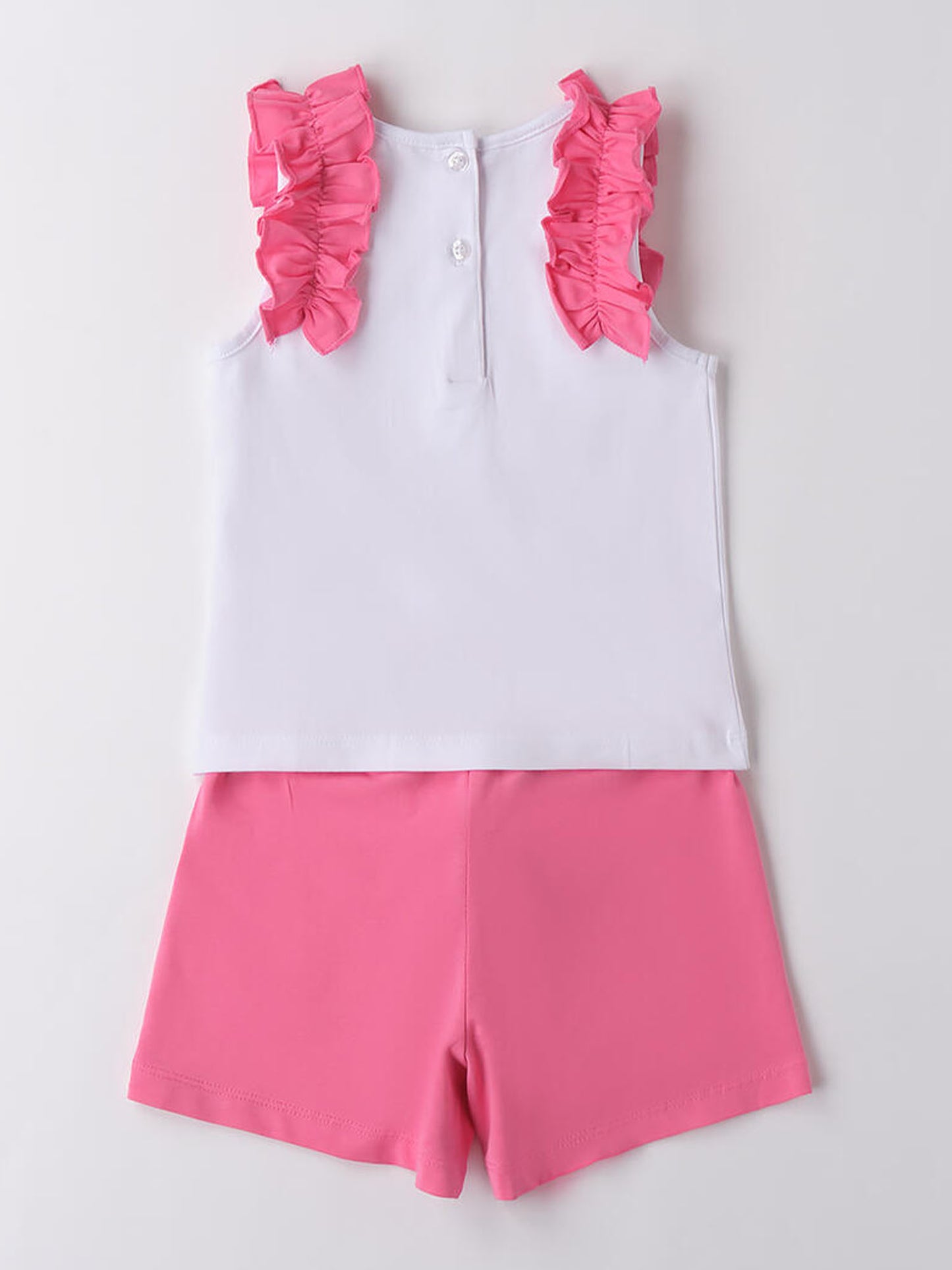 IDO TOP+SHORT - BIANCO ROSA