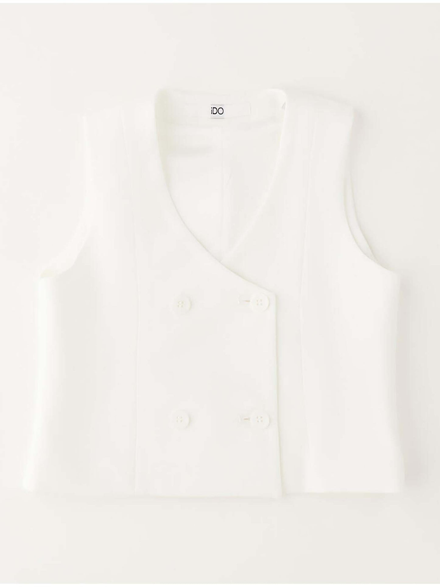 Ido gilet bianco unisex bambino per la primavera estate