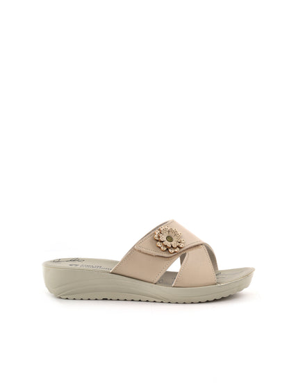 Ciabatte donna Tiglio Soraya beige, comode e raffinate