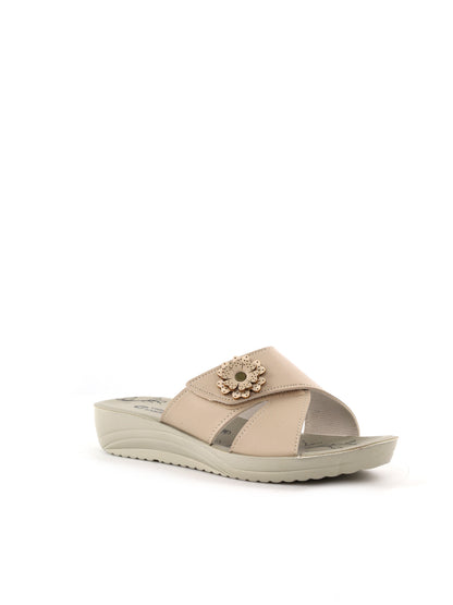 Ciabatte donna Tiglio Soraya beige, comode e raffinate