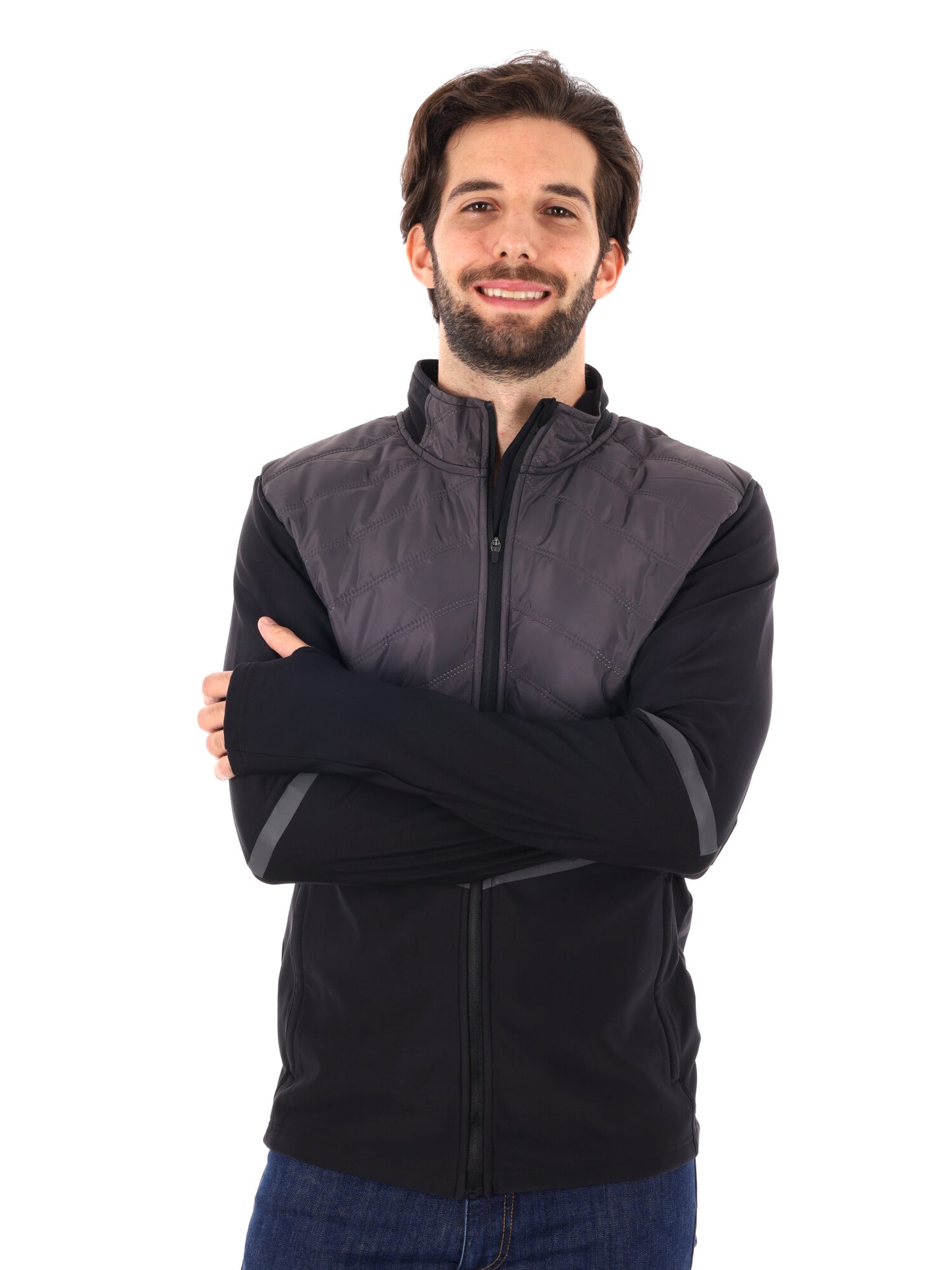 GIACCA RUNNING BAYO JKT ENERGETICS DA UOMO NERO