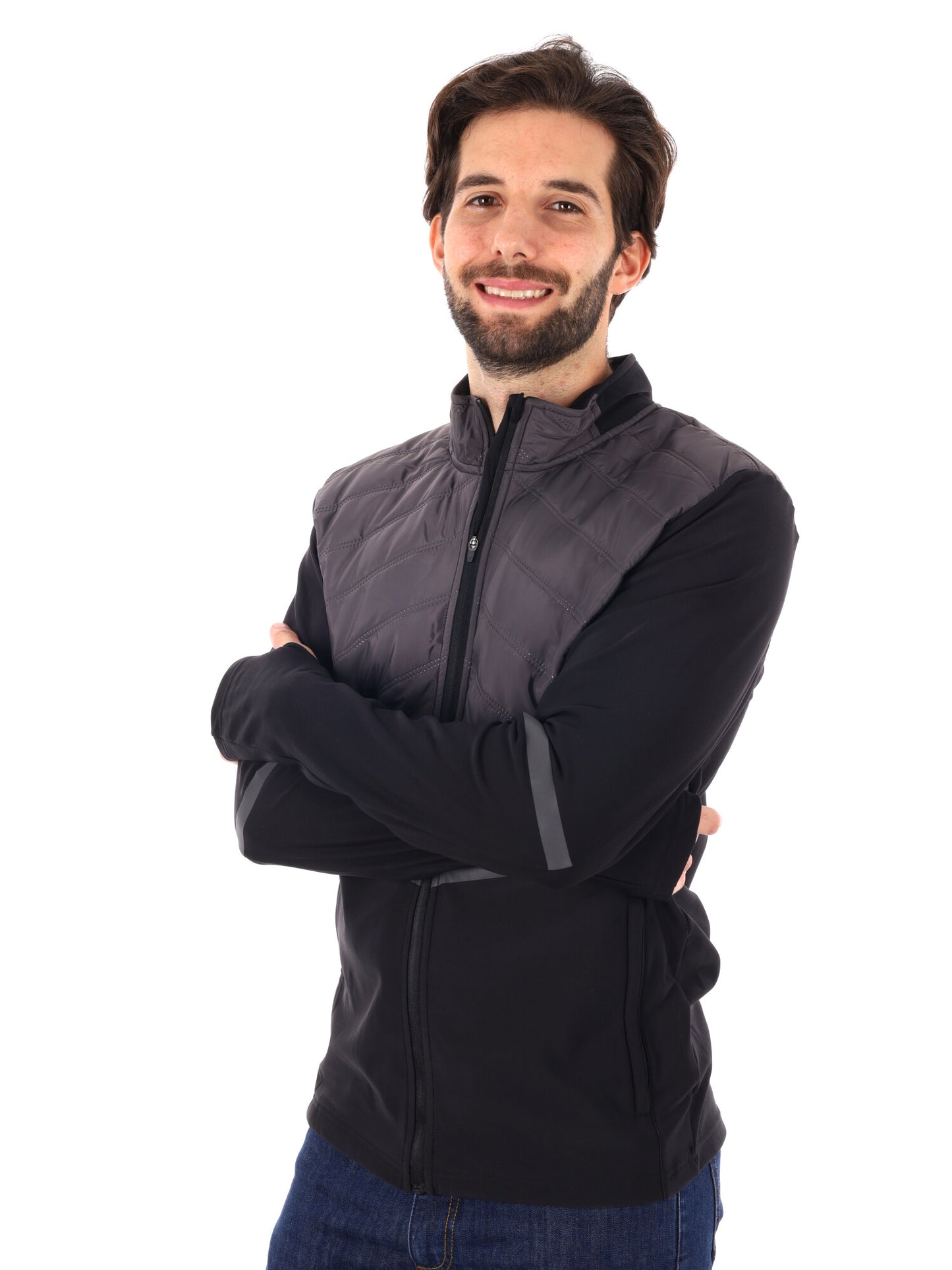 GIACCA RUNNING BAYO JKT ENERGETICS DA UOMO NERO