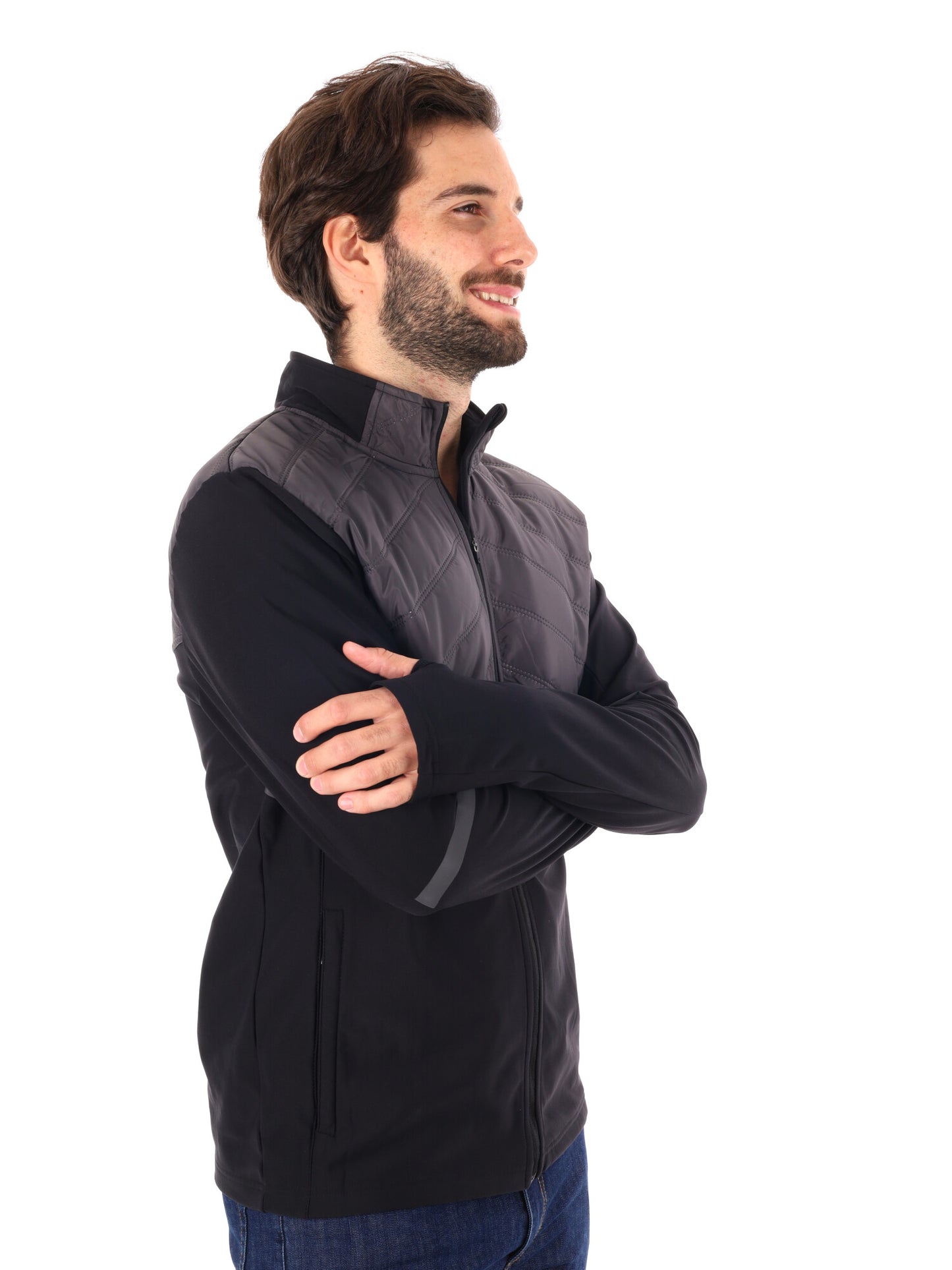 GIACCA RUNNING BAYO JKT ENERGETICS DA UOMO NERO