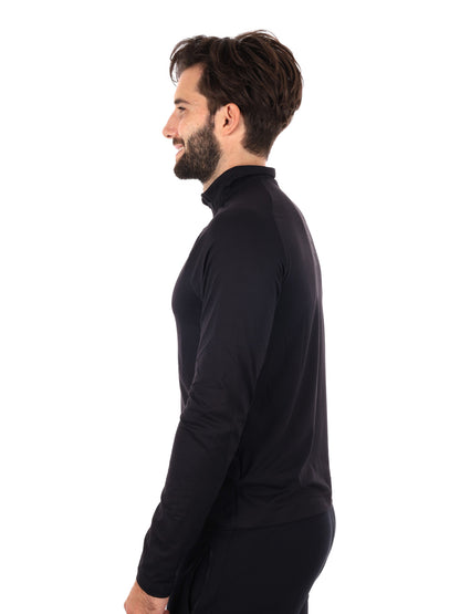 MAGLIA MANICHE LUNGHE RUNNING CUSCO ENERGETICS DA UOMO NERO