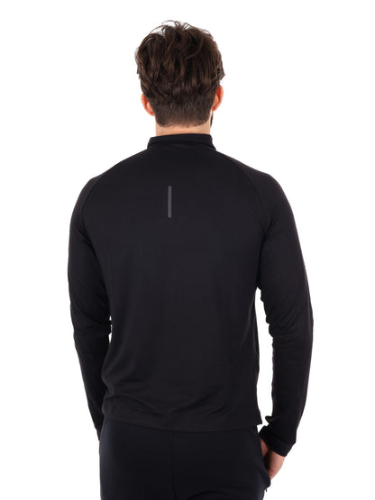 MAGLIA MANICHE LUNGHE RUNNING CUSCO ENERGETICS DA UOMO NERO