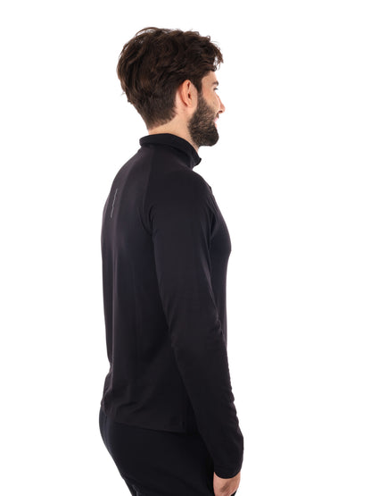MAGLIA MANICHE LUNGHE RUNNING CUSCO ENERGETICS DA UOMO NERO