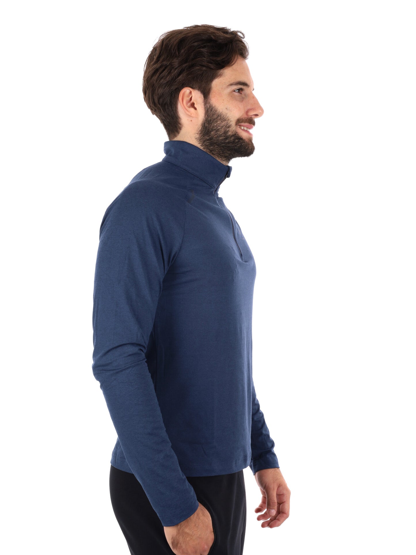 MAGLIA MANICHE LUNGHE RUNNING CUSCO ENERGETICS DA UOMO BLU