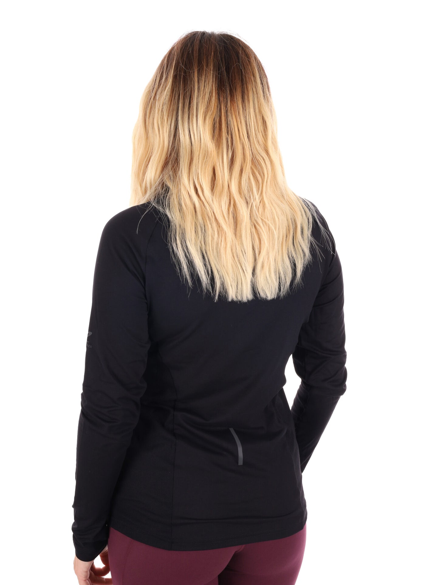 MAGLIA A MANCIHE LUNGHE RUNNING CUSCA ENERGETICS DA DONNA NERO