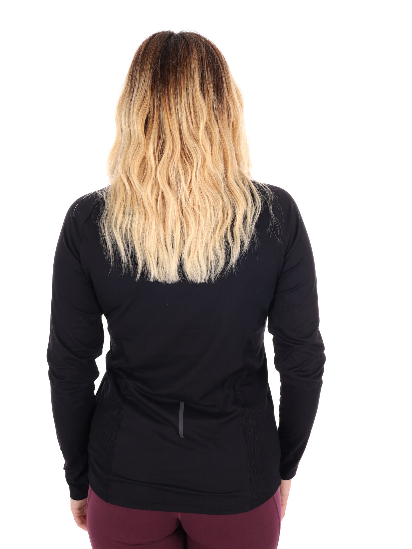 MAGLIA A MANCIHE LUNGHE RUNNING CUSCA ENERGETICS DA DONNA NERO