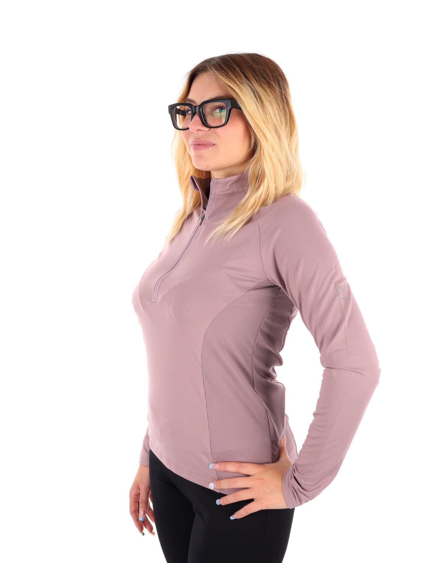 MAGLIA A MANCIHE LUNGHE RUNNING CUSCA ENERGETICS DA DONNA LILLA