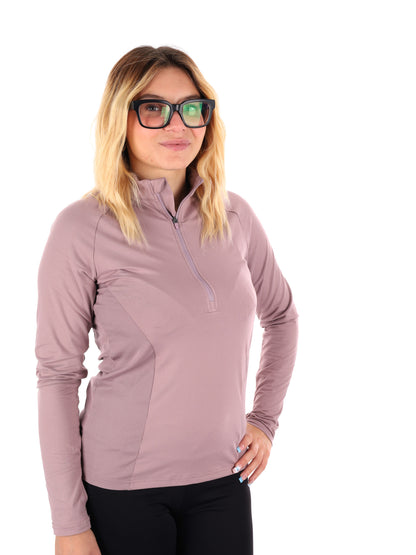 MAGLIA A MANCIHE LUNGHE RUNNING CUSCA ENERGETICS DA DONNA LILLA