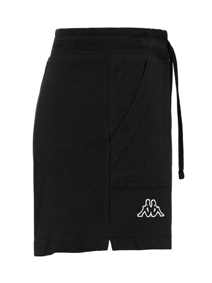 SHORT SPORTIVO CON TASCHE  KAPPA DA DONNA NERO