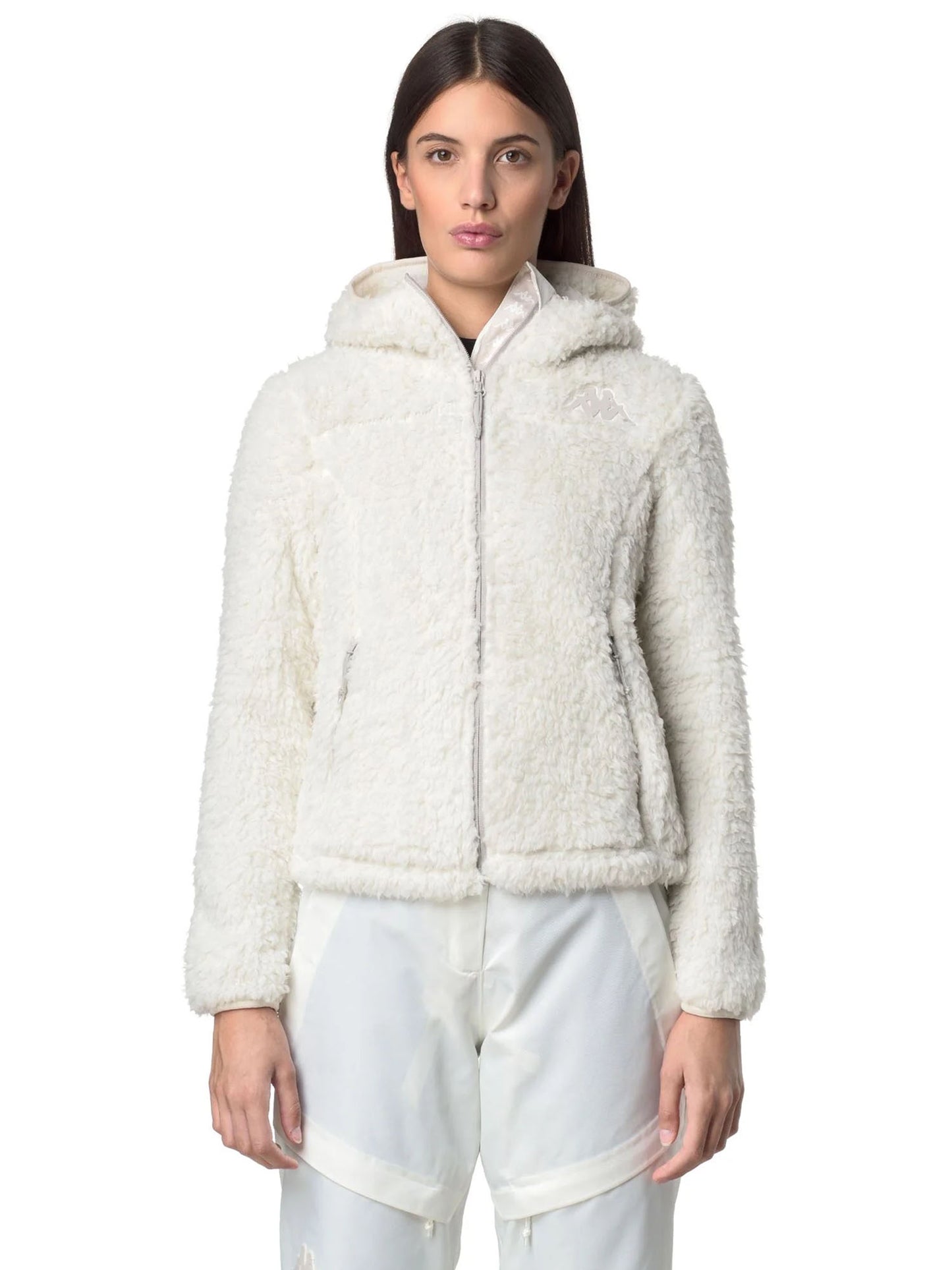 GIACCA SHERPA SCI KAPPA DA DONNA BIANCO