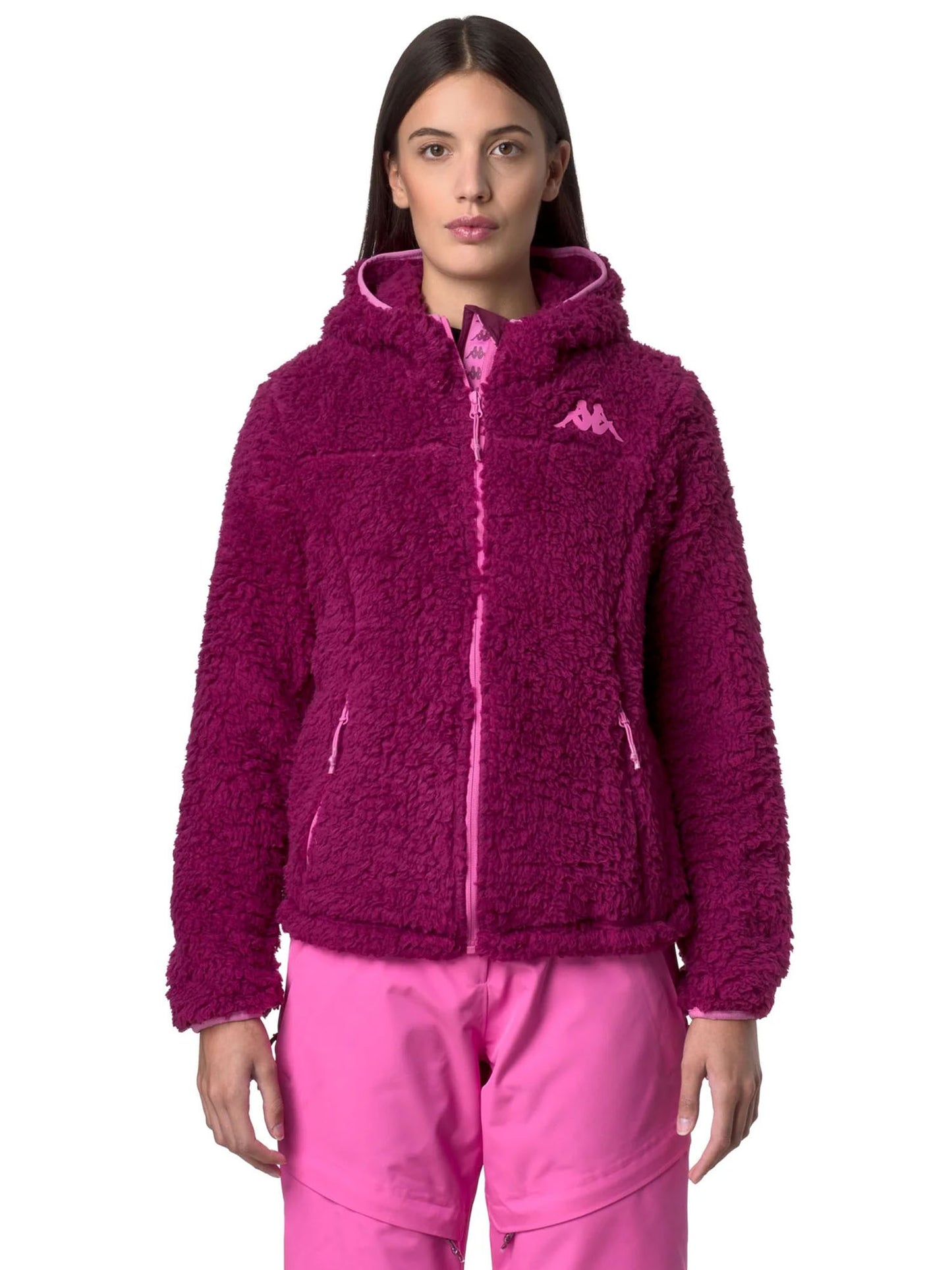 GIACCA SHERPA SCI KAPPA DA DONNA BORDEAUX