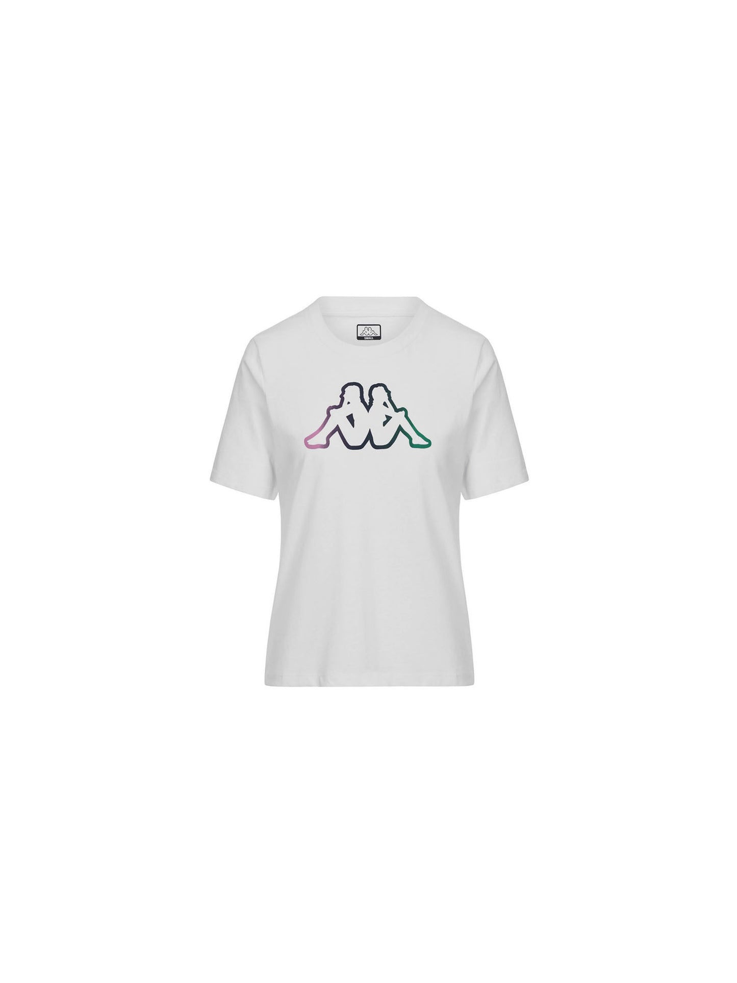 Kappa t-shirt a maniche corte da donna bianca