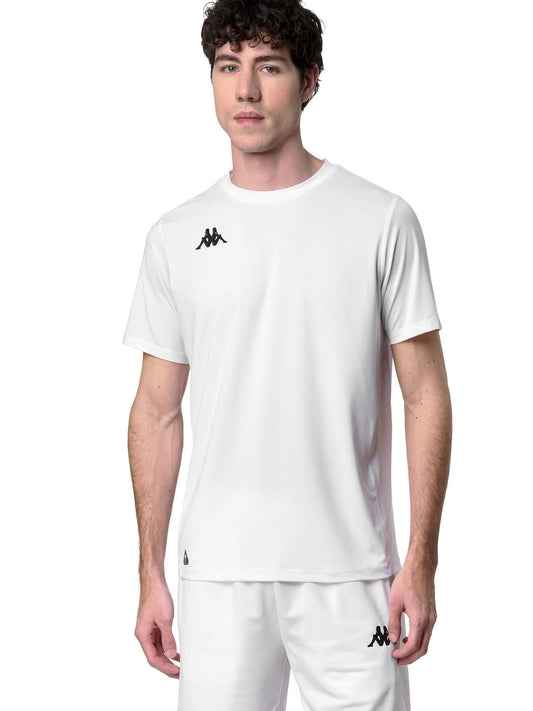 Kappa Irojo, t-shirt maniche corte da uomo bianca
