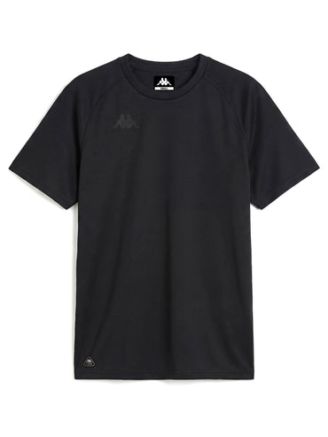 T-shirt Irojo Kappa da uomo nera in jersey elasticizzato