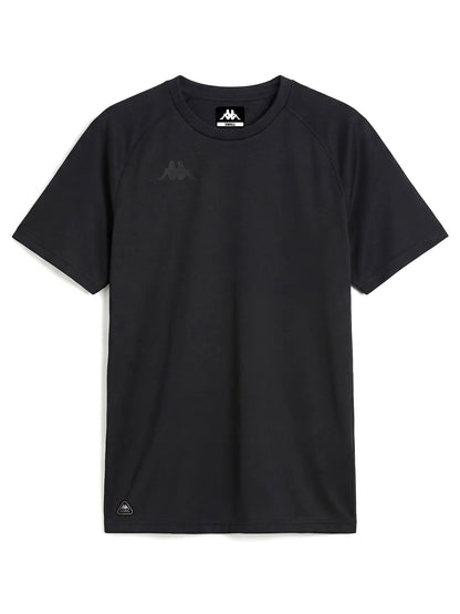 T-shirt Irojo Kappa da uomo nera in jersey elasticizzato