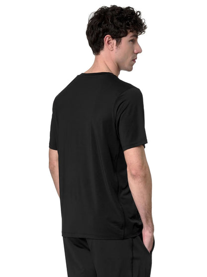 T-shirt Irojo Kappa da uomo nera in jersey elasticizzato