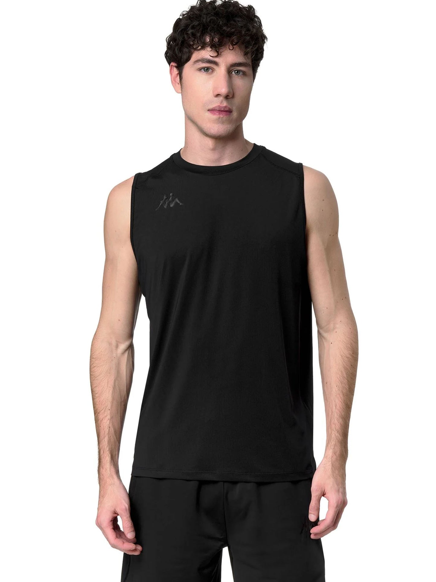 Canotta uomo Kappa nera per un comfort sportivo e moderno