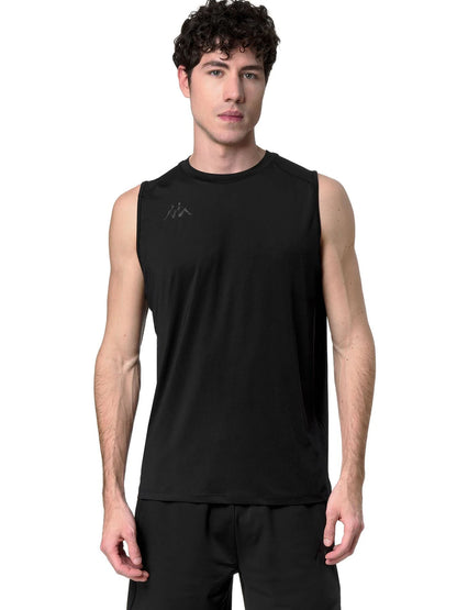 Canotta uomo Kappa nera per un comfort sportivo e moderno