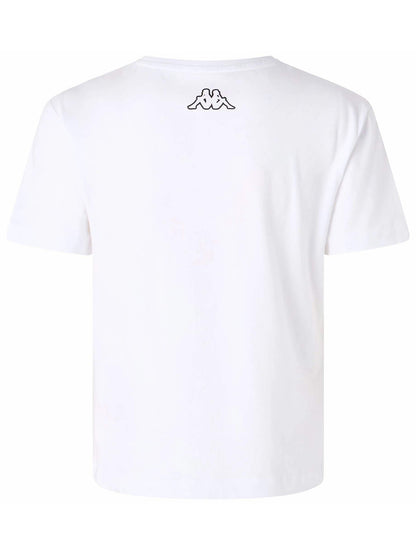 T-SHIRT CON STAMPA KAPPA DONNA BIANCO