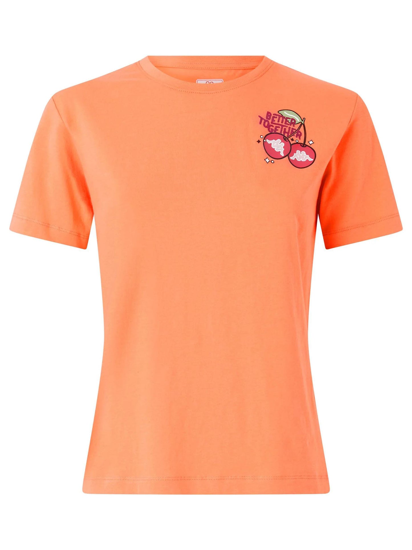 T-SHIRT CON STAMPA KAPPA DONNA ARANCIO