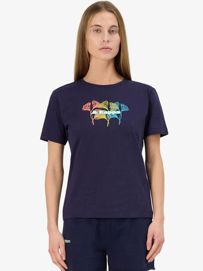 T-SHIRT CON STAMPA KAPPA DONNA BLU
