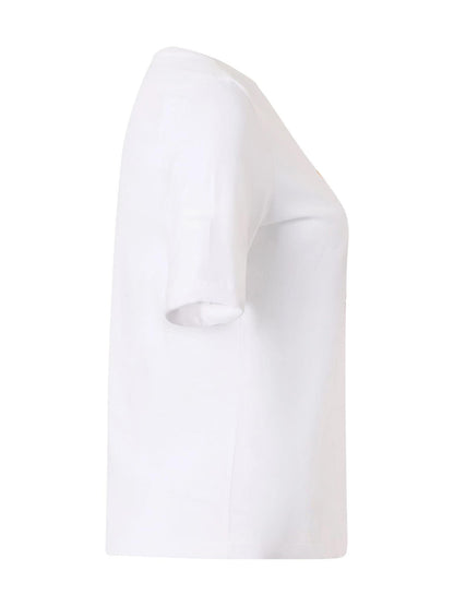 T-SHIRT CON STAMPA KAPPA DONNA BIANCO
