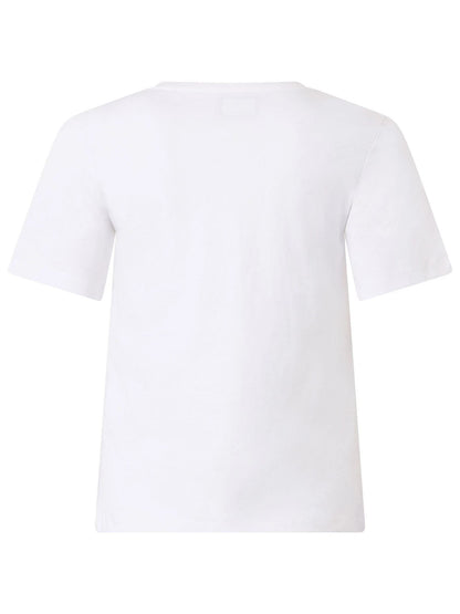 T-SHIRT CON STAMPA KAPPA DONNA BIANCO