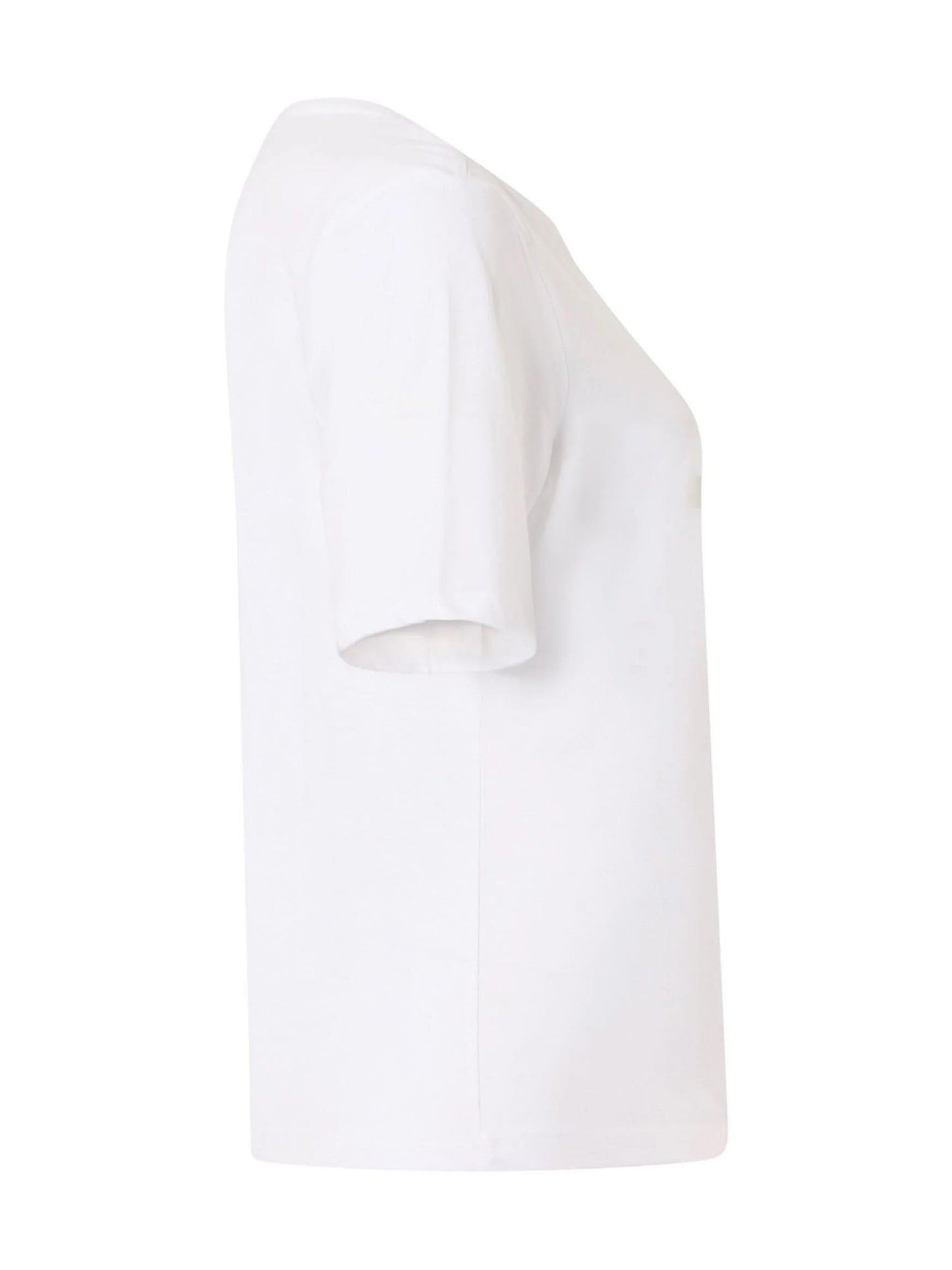 T-SHIRT CON STAMPA LAMINATA KAPPA DONNA BIANCO