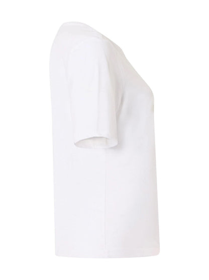 T-SHIRT CON STAMPA LAMINATA KAPPA DONNA BIANCO