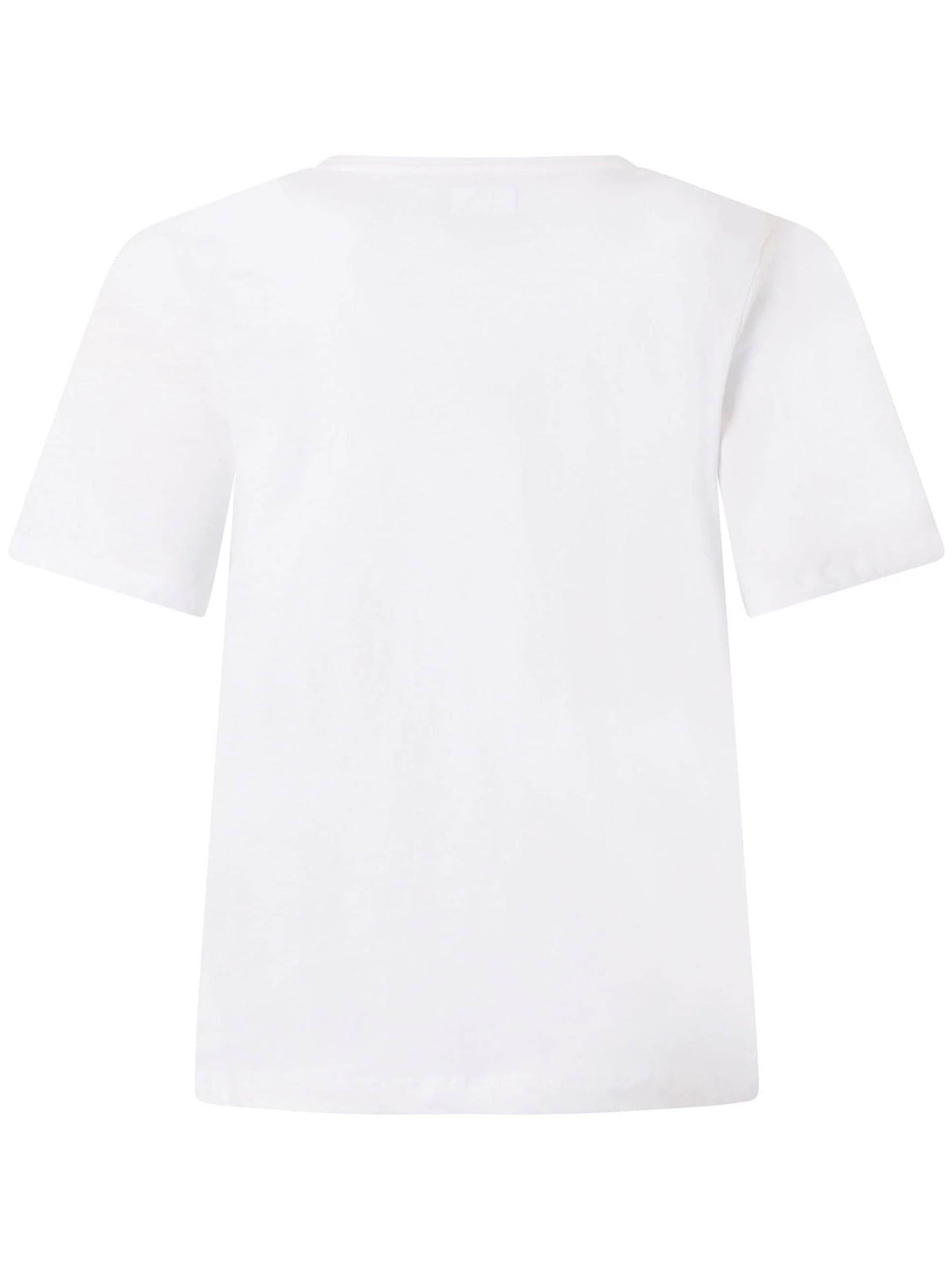 T-SHIRT CON STAMPA LAMINATA KAPPA DONNA BIANCO