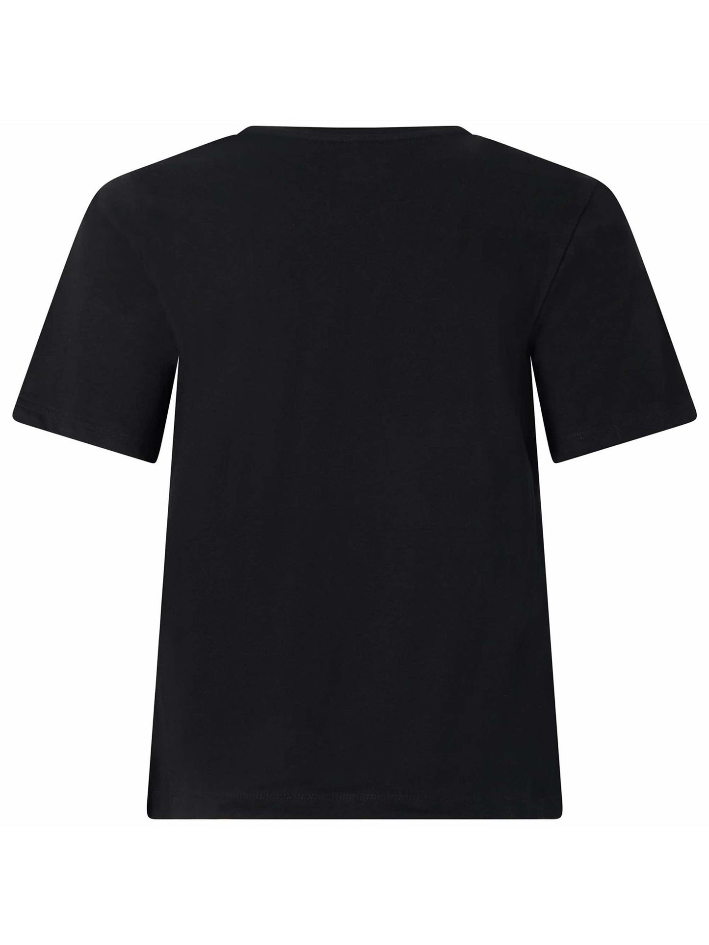 T-SHIRT CON STAMPA LAMINATA KAPPA DONNA NERO