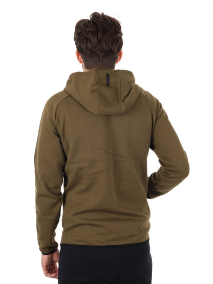 FELPA CON CAPPUCCIO TODDY ENERGETICS UOMO VERDE