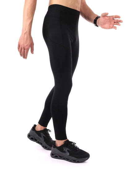 LEGGINGS RUNNING PERCY 1/1 ENERGETICS DA UOMO NERO
