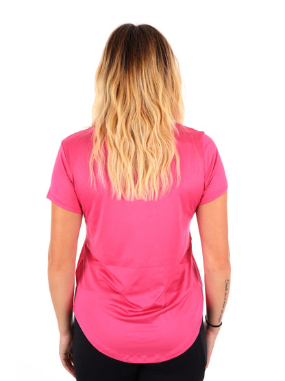 T-SHIRT RUNNING CECILIA ENERGETICS DA DONNA FUCSIA